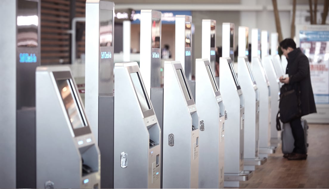 Máy check-in tự động 